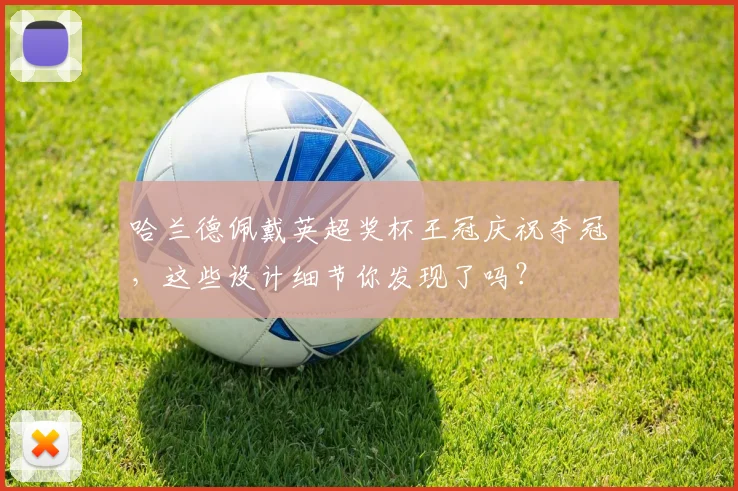 哈兰德佩戴英超奖杯王冠庆祝夺冠,这些设计细节你发现了吗?